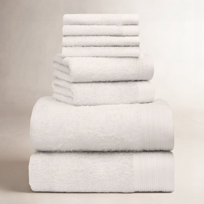 Doncia 8-Piece Cotton Towel Set