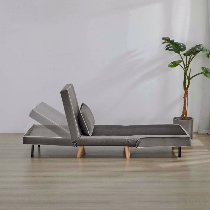 Canapé-lit Modern Velvet, Gris