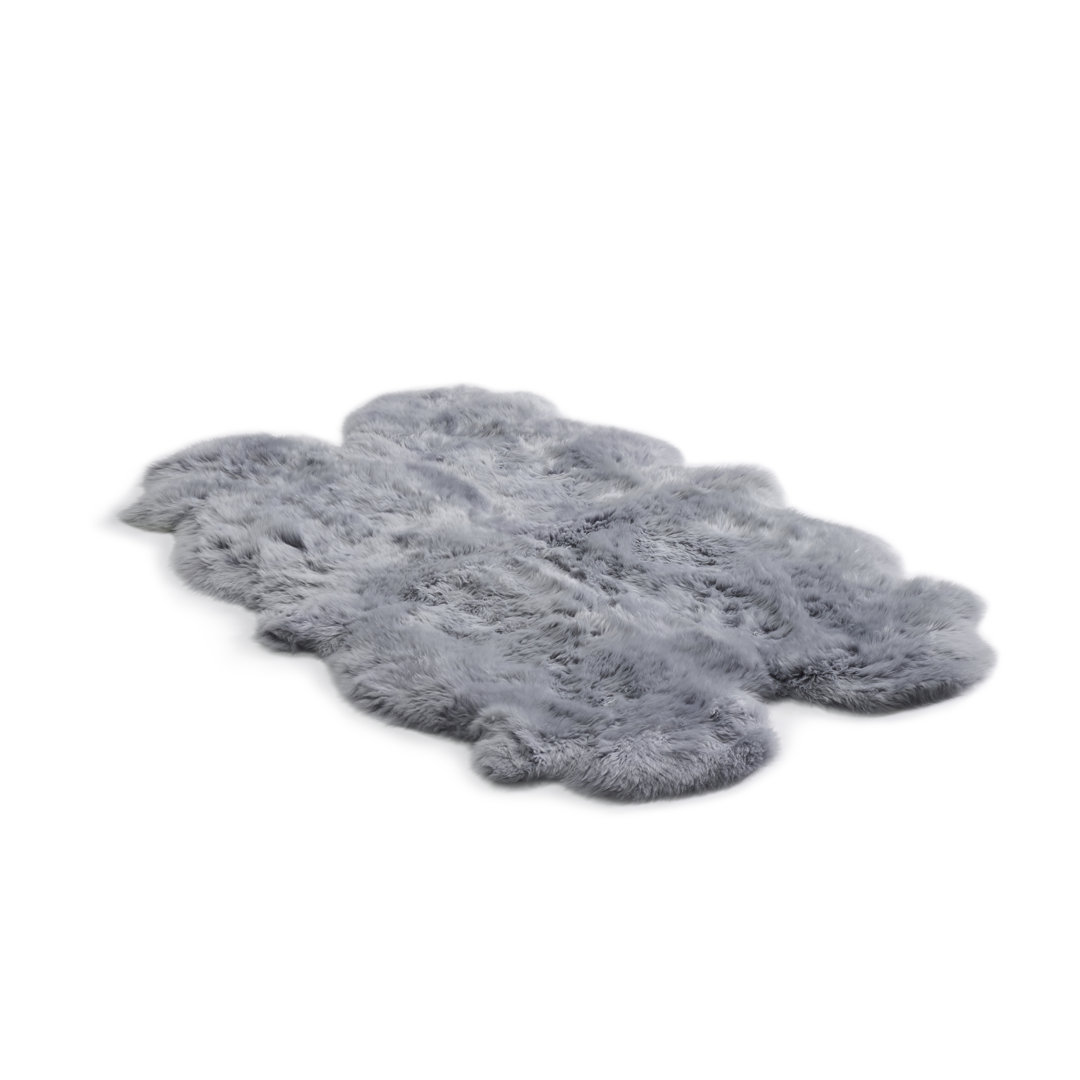 Novelty 110Cm X 180Cm Grey Area Rug