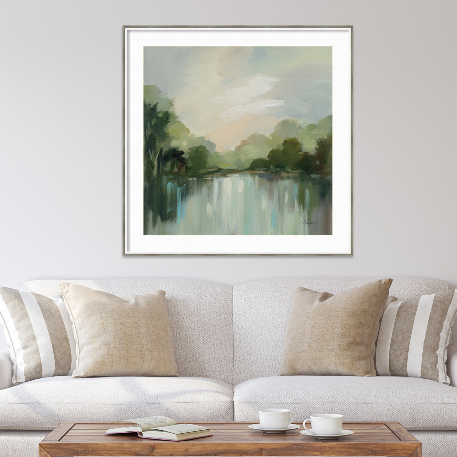 Cool Spring Day Print, 41" H x 41" W, Gray