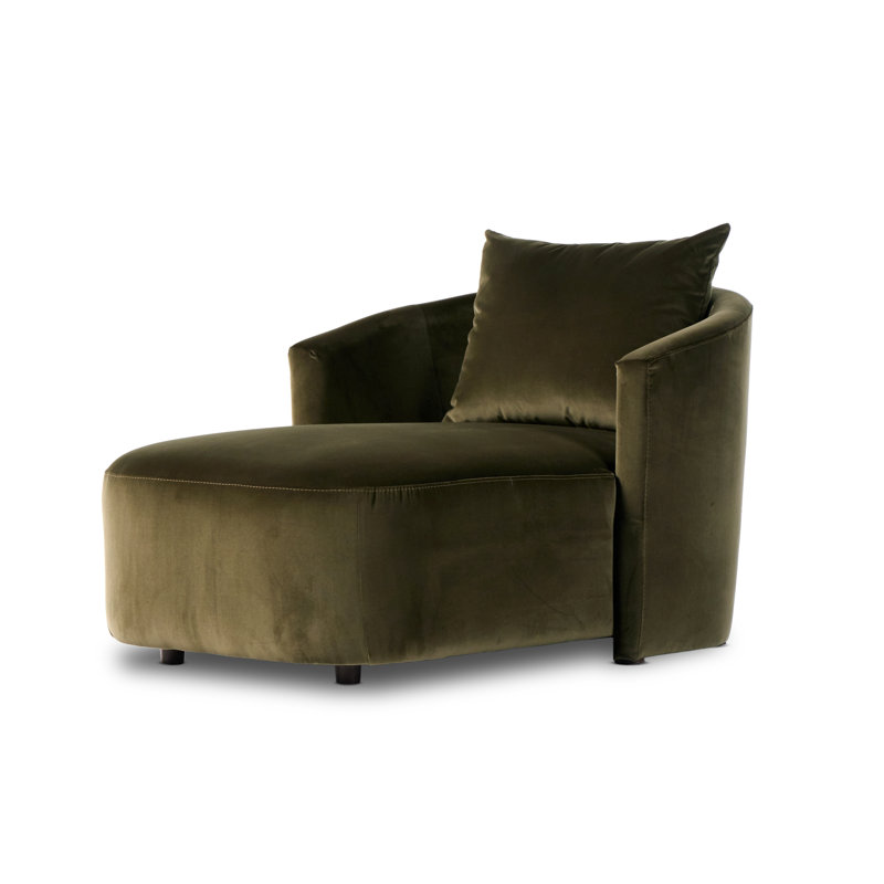 Farrah Chaise Lounge, Surrey Olive 76.8% Cotton/23.2% Polyester