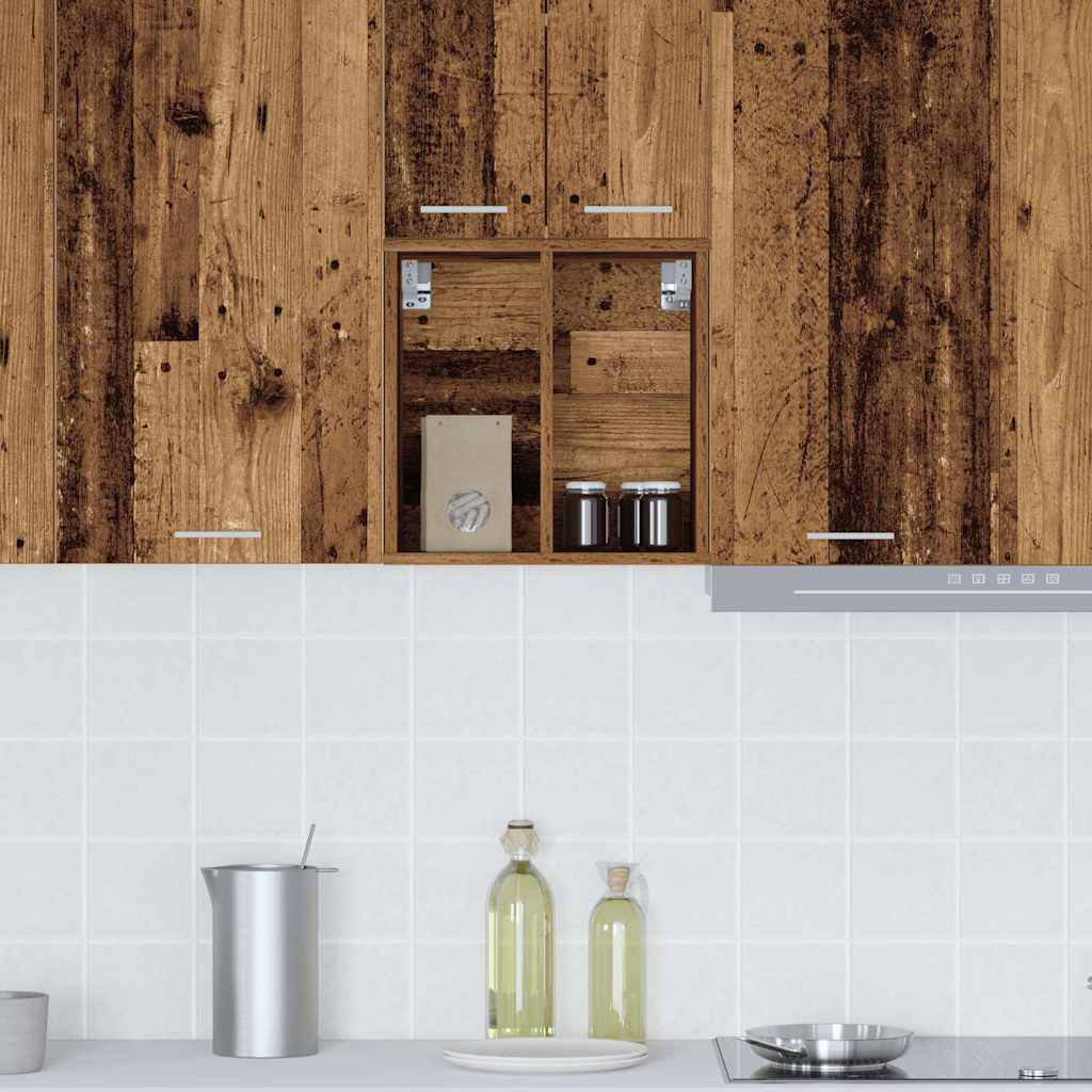 Vidaxl Hanging Cabinet With Storage Riga Black Oak 30 X 29.5 X 40 Cm