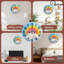 Horloge murale Rainbow Cloud