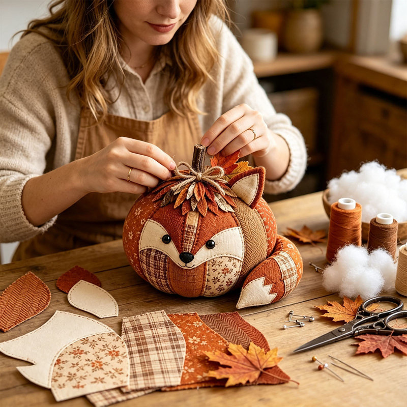 Trousse de couture de citrouille DIY pour la décoration d'Halloween, MRA