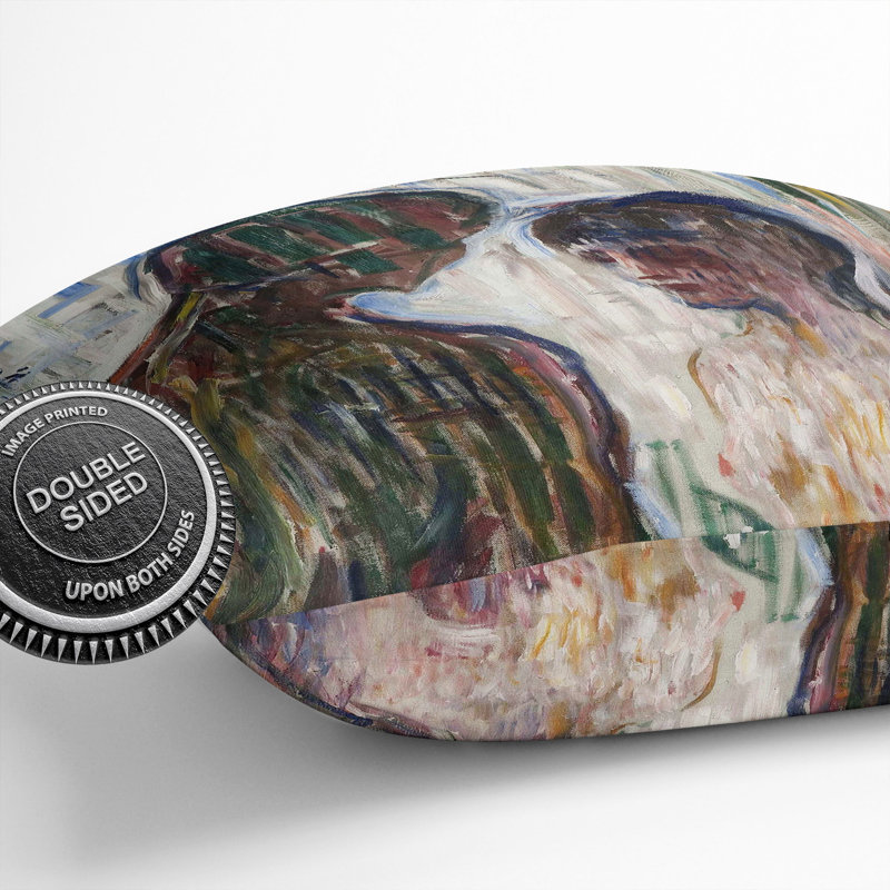 Nude Man And Woman Square Throw Cushion, 40cm H x 40cm W x 15cm D