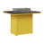 Plateau martelé noir avec base jaune soleil sélectionné
