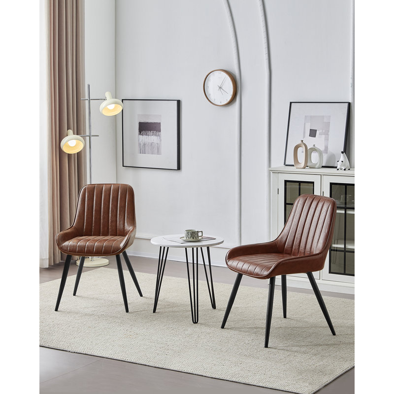 Knighton Upholstered Dining Chair, Brown