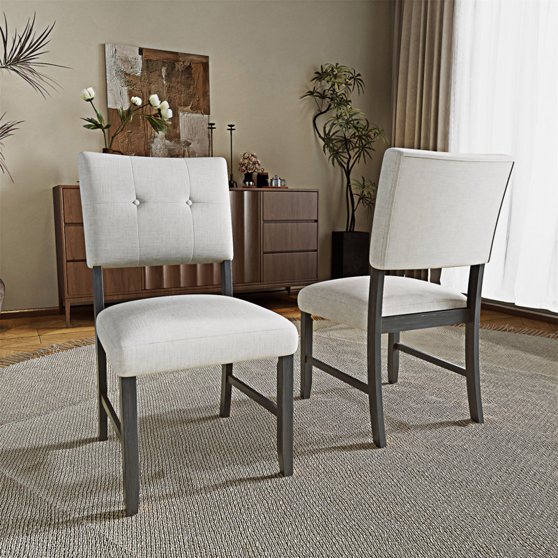 Upholstered Dining Chairs Side Chairs Set Of 4, Gray