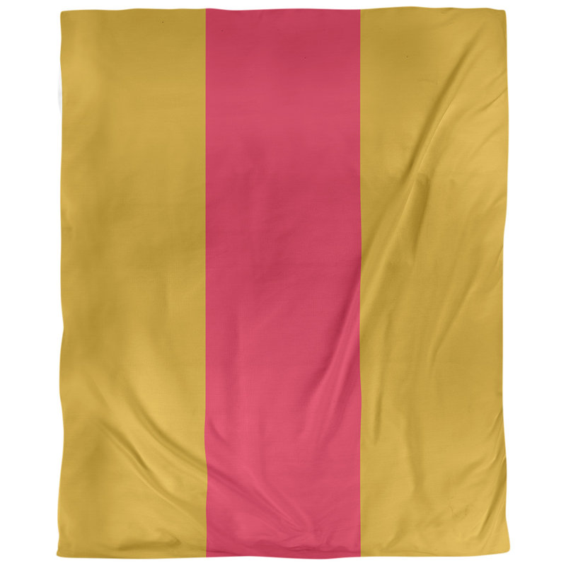  Housse de couette simple réversible, Microfibre, Housse de couette pour grand lit, Doré / rouge