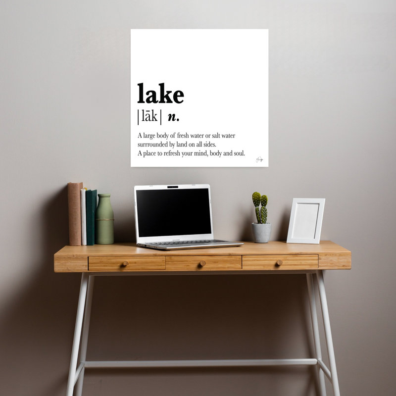 Lake Summer, art contemporain abstrait, H 18 po x l 18 po