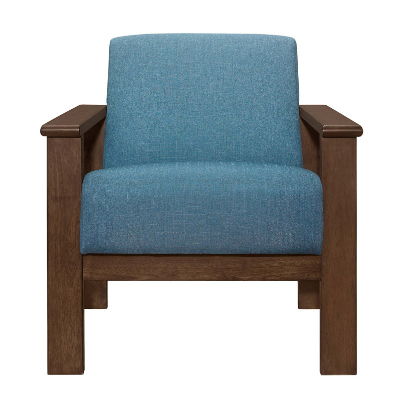 Siège et dossier rembourrés et rembourrés en tissu 1pc, Bleu