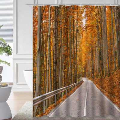 Rideau de douche Forest Autumn Road