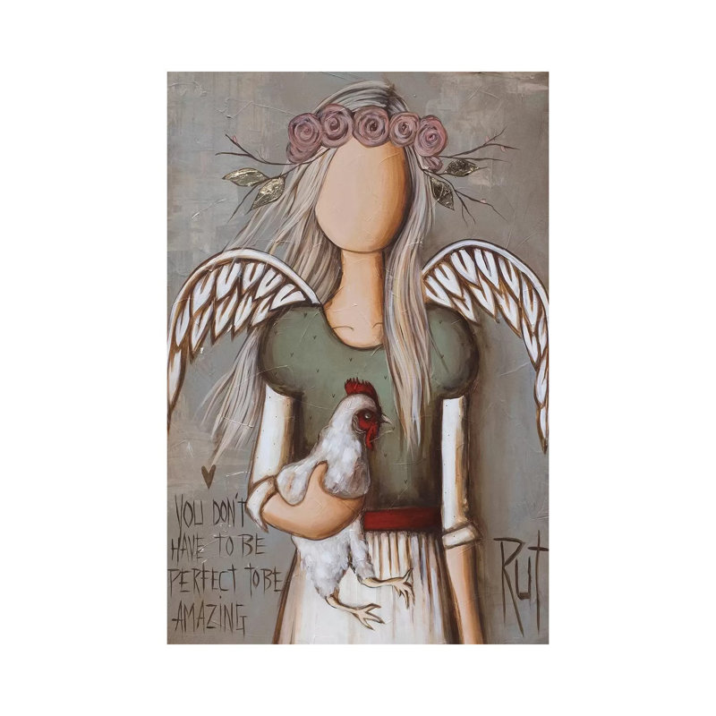 Amazing by Rut Art Creations - Wrapped Canvas Graphic Art Print, 66.04 cm H x 45.72 cm W x 1.91 cm D