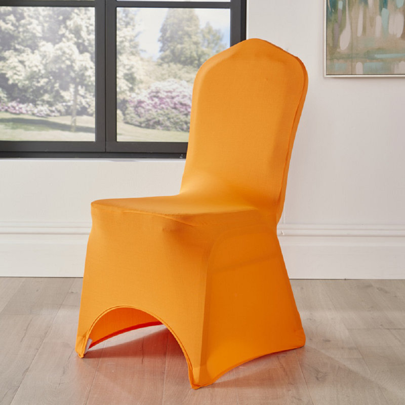 Spandex Arched Front Patio Chair Cover, Orange