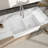 33" L x 20" W Farmhouse Kitchen Sink Double Bowl 50/50 White Ceramic Kitchen Sink Apron Front Sink