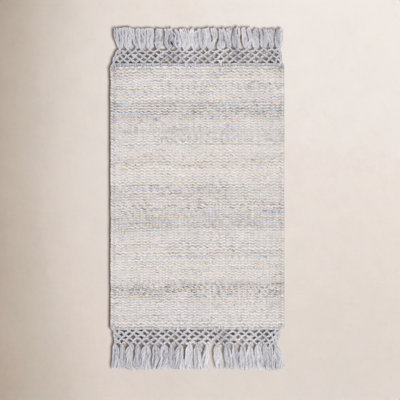 Blume Slate Pale Blue Hand-Woven Jute Rug