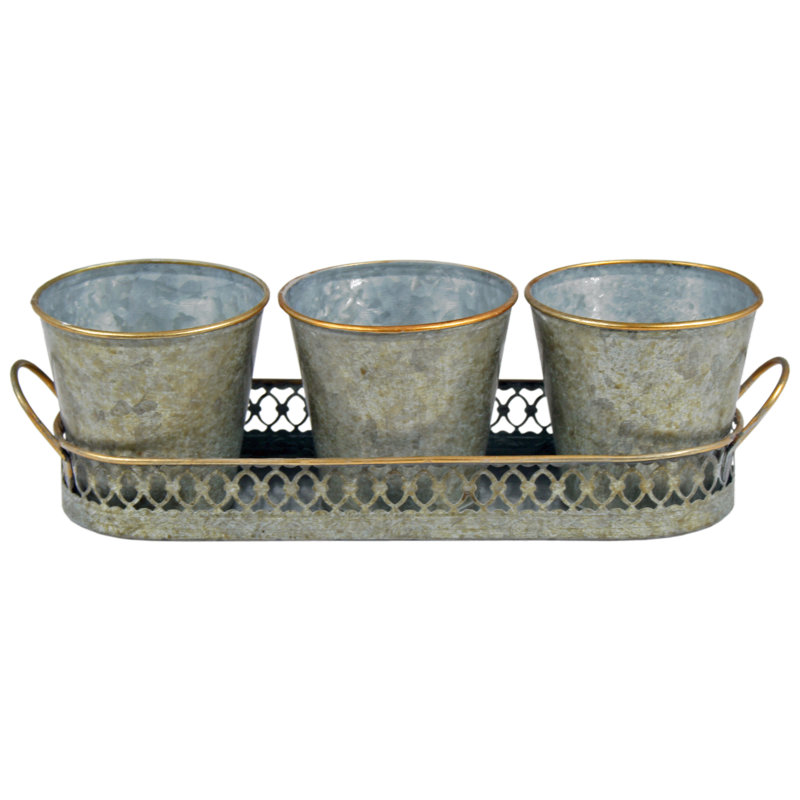Lattice Metal Cachepot