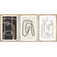 Esthétique abstraite, ligne noire, art moderne minimaliste, encadré sur toile, 3 pièces-2047347054-2035264289