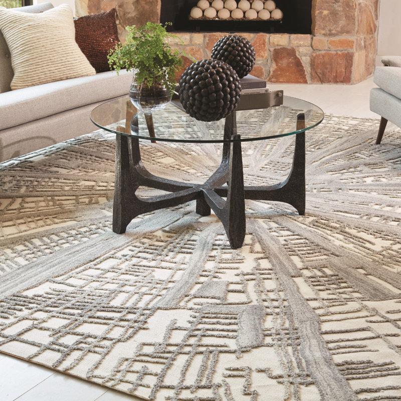 Vortex Rug-Ivory/Natural/Grey, Rectangle 11' x 14'