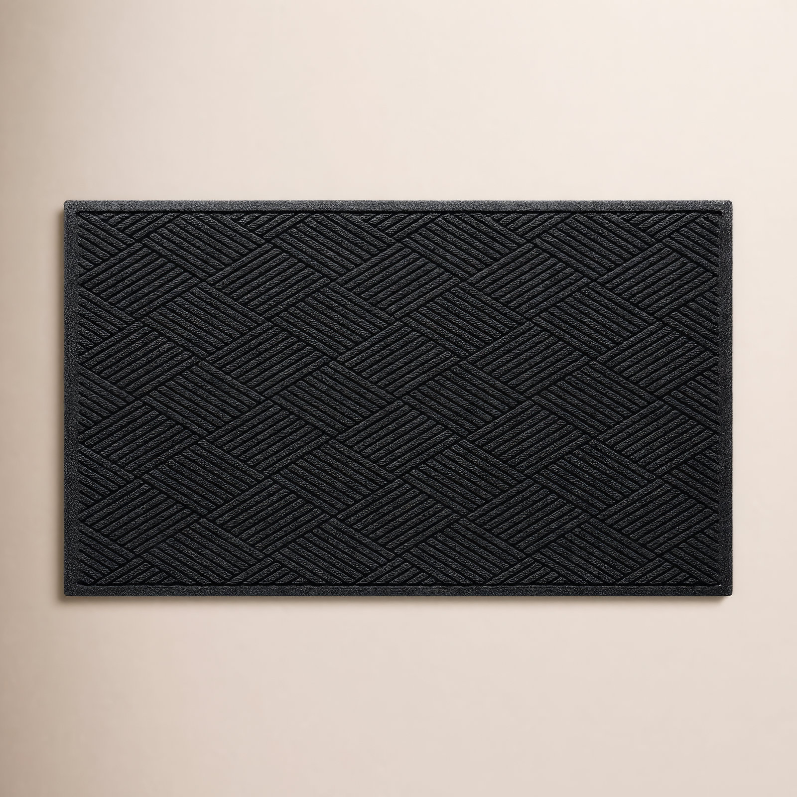 WaterHog® Diamonds Non-Slip Doormat, Charcoal, Rectangle 3' x 4'