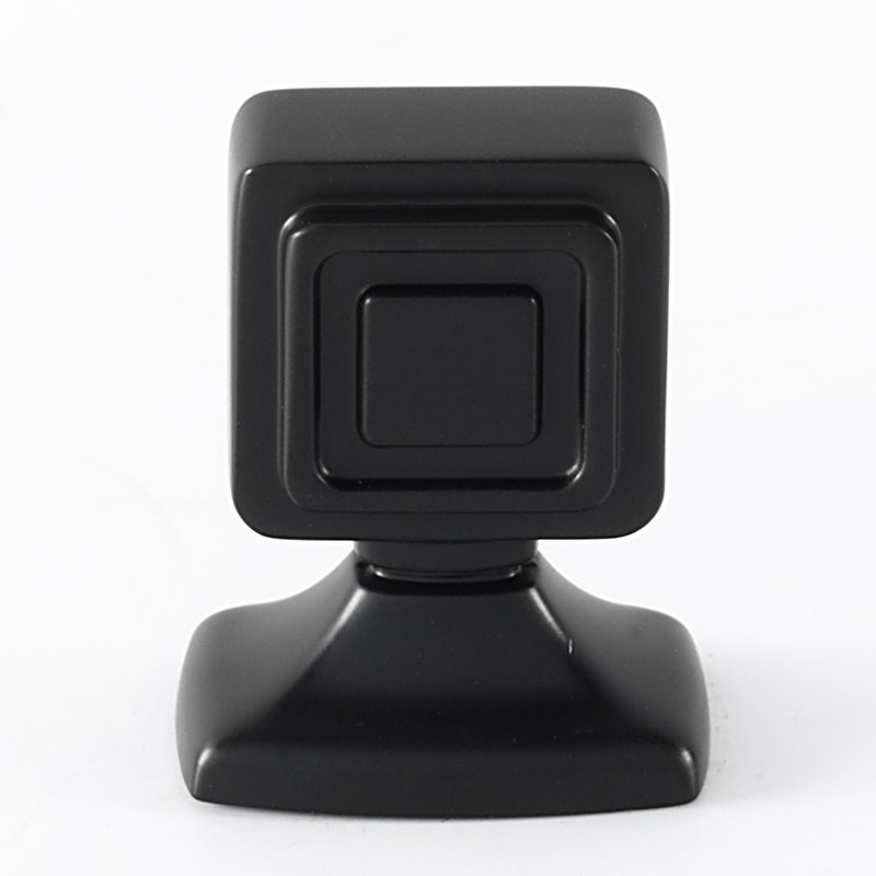 Cube Square Knob, Bronze, 1.63" H x 1" W x 0.5" D