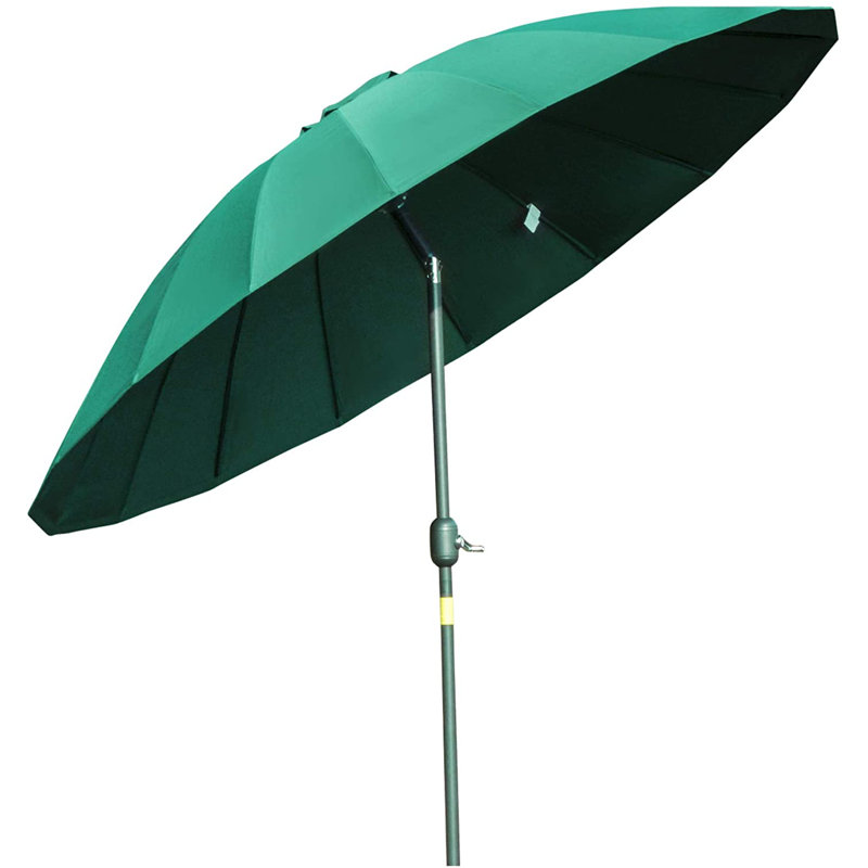 Aarun 279cm Tilt Beach Parasol, Green