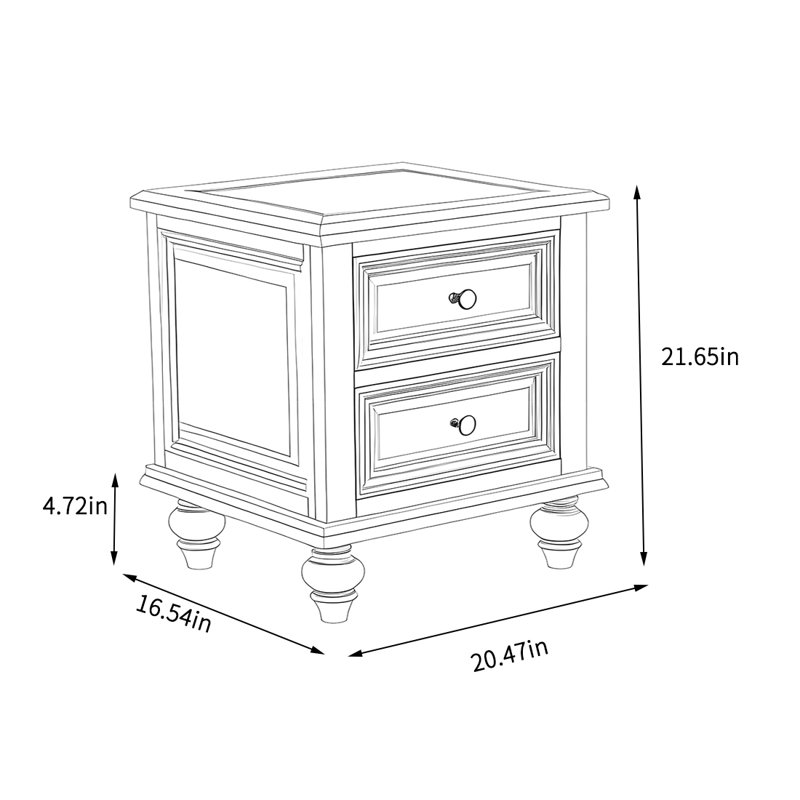 Armoire de rangement et d'organisation de chambre à coucher, H 21,65 po x l 20,47 po x P 16,54 po