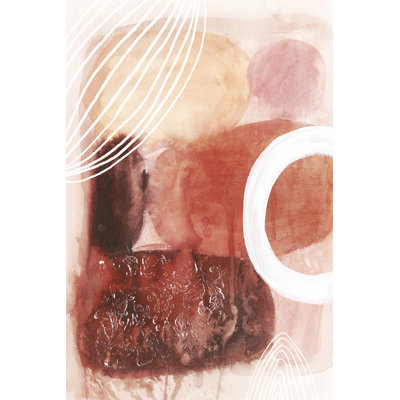 Peach Pit I - Wrapped Canvas Painting