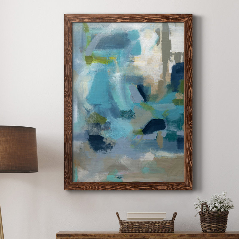 Circle the Beachfront - Peinture sur toile encadrée, H 31,5 po x l 23,5 po x P 1,5 po, Érable