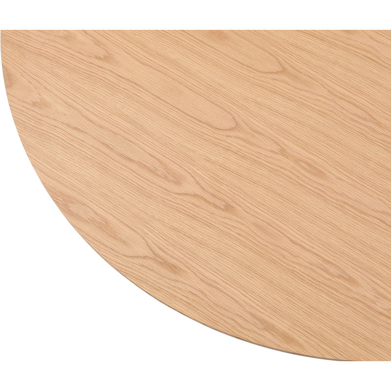 Iskandar Ash Round Solid Wood Dining Table, Oak