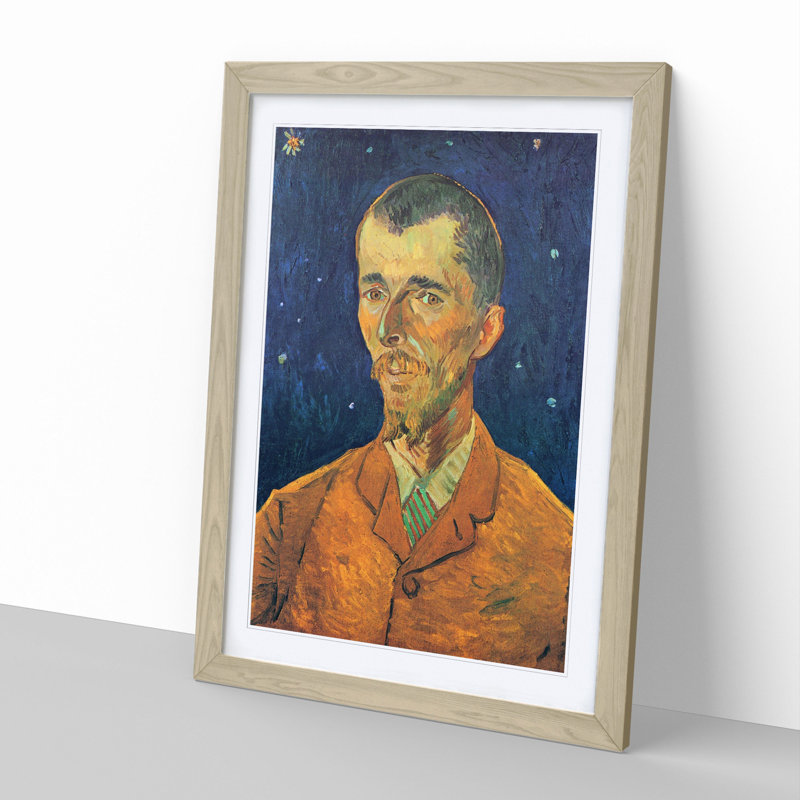 Eugene Boch by Vincent Van Gogh - Picture Frame Painting, 48cm H x 36cm W x 2cm D, Oak Framed