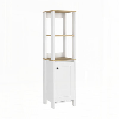 Armoire de rangement autoportante pour salle de bain
