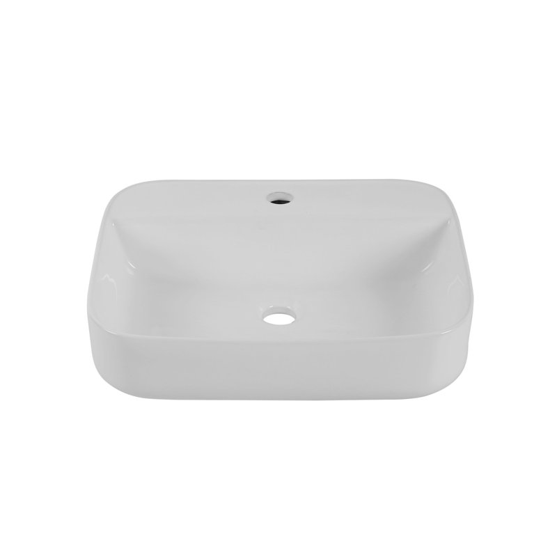 Lavabo carré en céramique