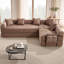 Canapé-lit modulaire pliable en forme de L sans dossier Ridge, canapé-lit Cloud-1136704080