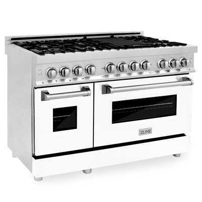 ZLINE 48" Legacy Dual Fuel Range w/ 7 Burner Gas Cooktop and 2 Electric Ovens