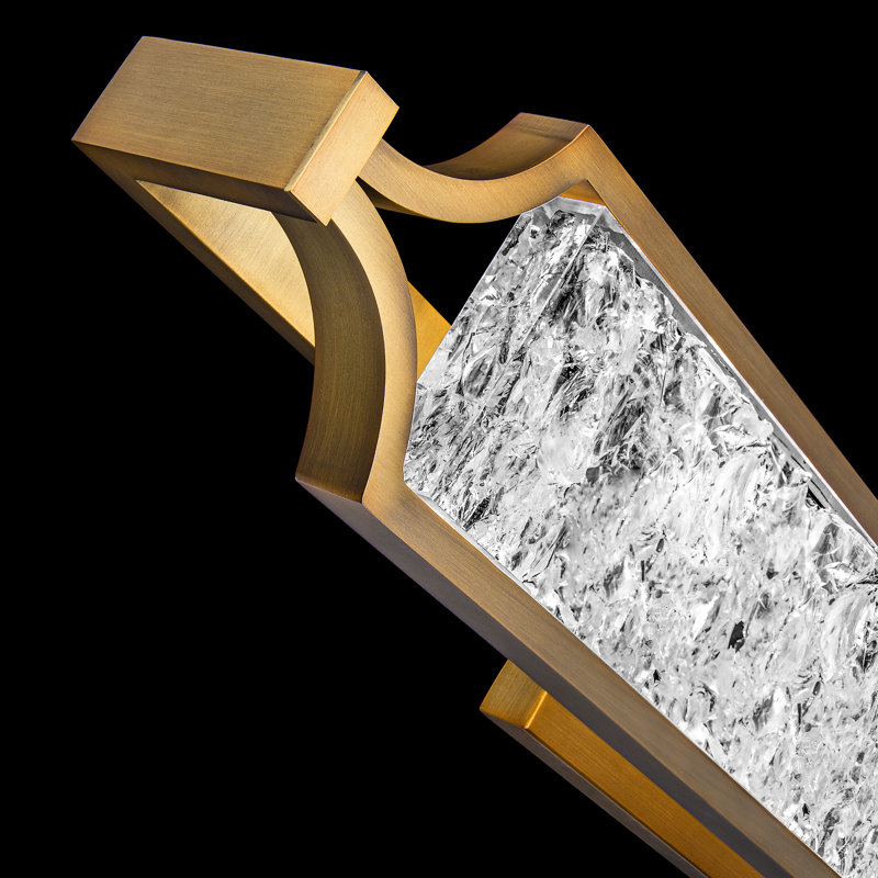 Emblem Dimmable LED Vanity Light, Gold