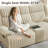 73.23"wide Pillow Top Arm Corduroy Upholstered Manual Double Reclining Loveseat-370263239