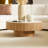 35.43'' Nesting Round Sintered Stone Tabletop Modern Drum Coffee Table Luxury Circle Coffee Table For Apartment ASH-992063783-992063776