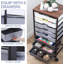 8-Tier Rolling Storage Cart With Drawers-1500845645