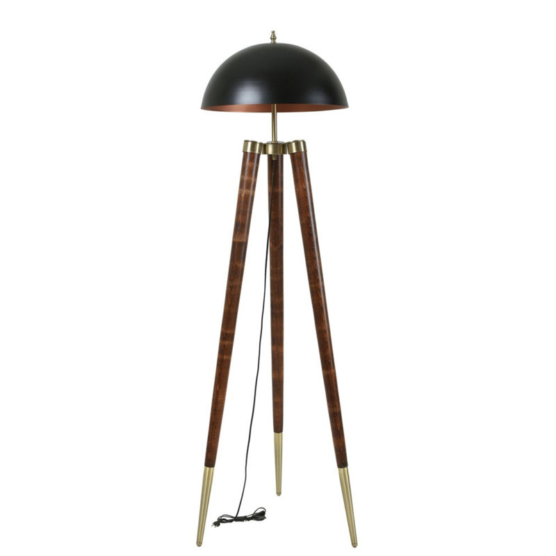 Parmelee 165cm Tripod Floor Lamp, Black