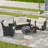 4 Pieces Outdoor Patio Furniture Sets-1837435222