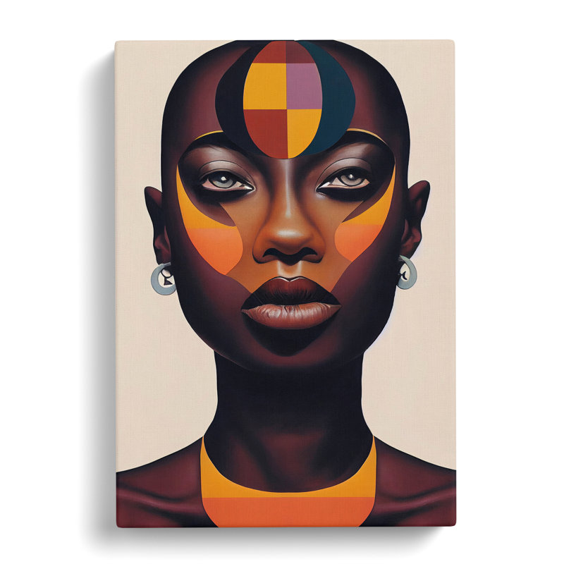 Striking Woman No.1 Abstract - Wrapped Canvas, 76cm H x 35cm W x 3cm D