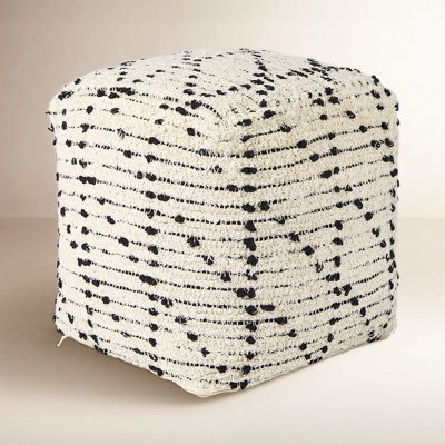 Jenna 16" Cotton Pouffe