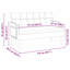 Banc Chesterfield Vidaxl noir 44,09 po x 25,79 po x 29,53 po en velours-1869997249