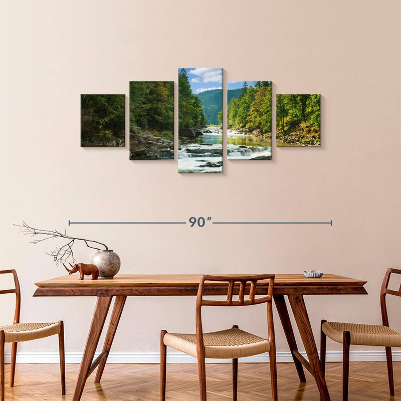 Mountain River, 36" H x 80" W