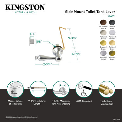 Kingston Brass Victorian Side Mount Toilet Tank Lever