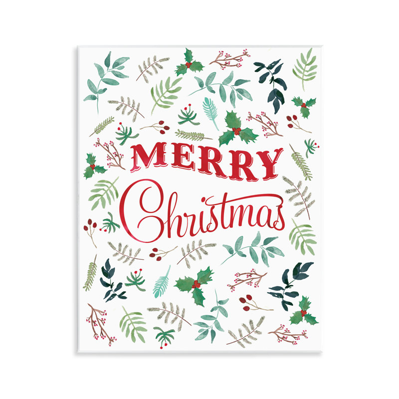 Motif botanique de Noël, estampe numérique par Amanda Murray