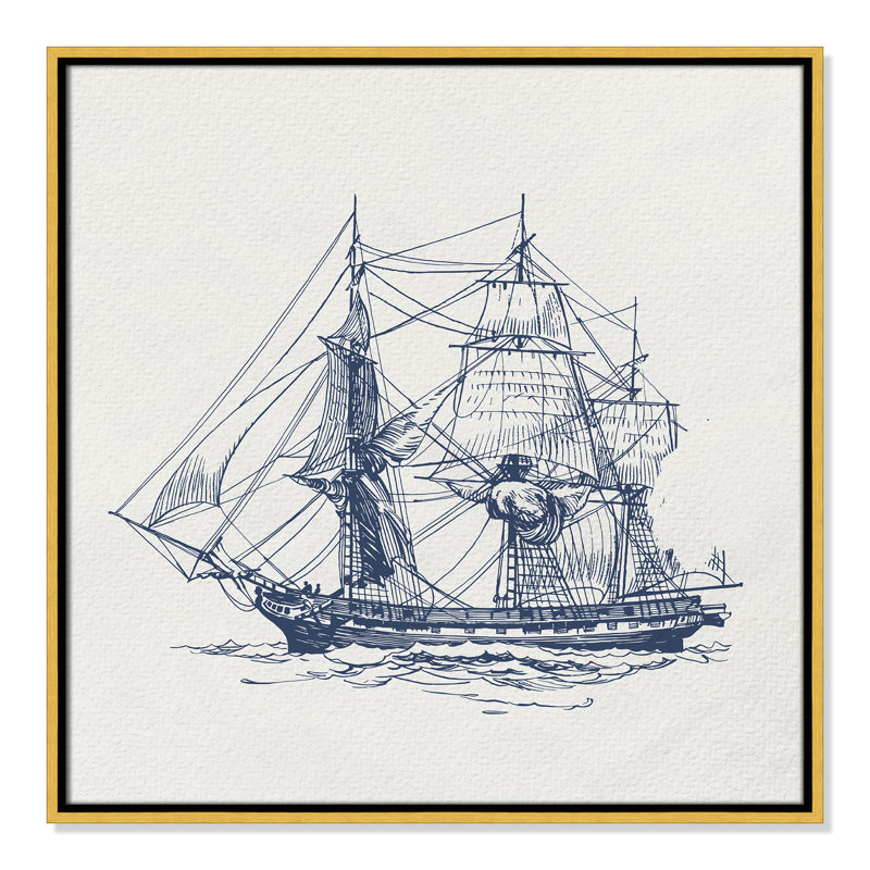 «Into the Sea III» par Kimberly Allen, Or, H 25,5 po x l 25,5 po