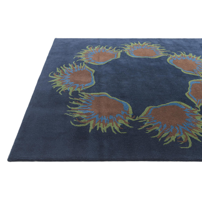 Tapis carré bleu marine Odenton