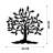 Decorative Metal Wall Accessory, Black Finish, 27.6 x 27.6 inches | 100% Metal with 0.05 inches Thickness | Perfect for Home Décor, Modern Style, and Unique Wall Art | Durable and Stylish Accent for Any Room